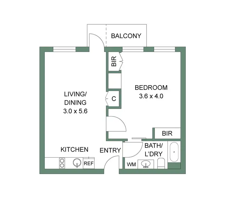 Floorplan of Homely apartment listing, 533/746 Swanston St, Carlton VIC 3053