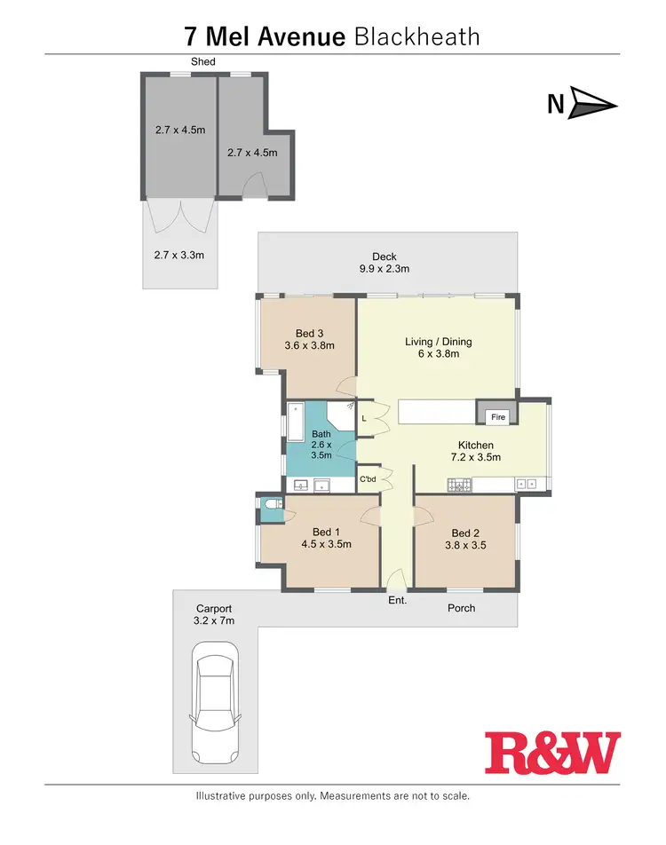 Floorplan of Homely house listing, 7 Mel Avenue, Blackheath NSW 2785