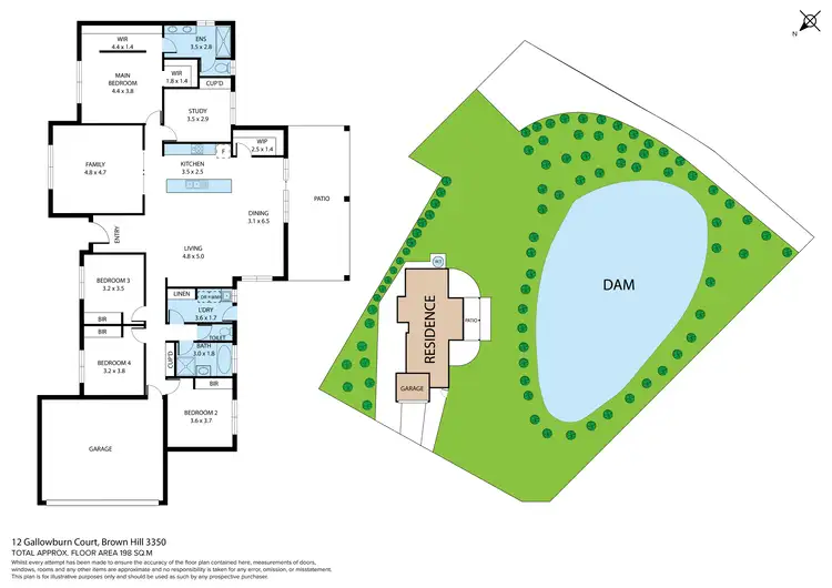 Floorplan of Homely house listing, 12 Gallowburn Court, Brown Hill VIC 3350