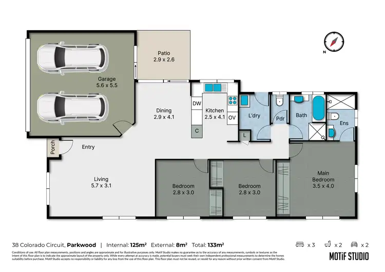 Floorplan of Homely house listing, 38 Colorado Circuit, Parkwood QLD 4214