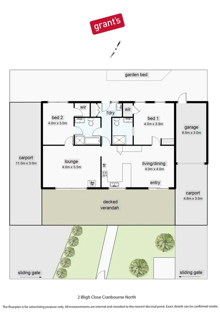 Floorplan of Homely house listing, 2 Bligh Close, Cranbourne North VIC 3977