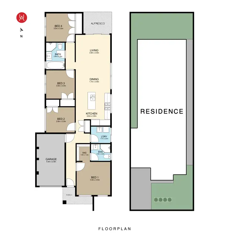 Floorplan of Homely house listing, 123 Audley Circuit, Gregory Hills NSW 2557