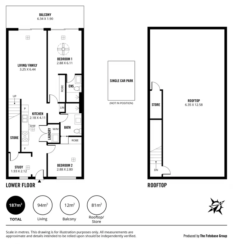 Floorplan of Homely apartment listing, 406/42-48 Garden Terrace, Mawson Lakes SA 5095