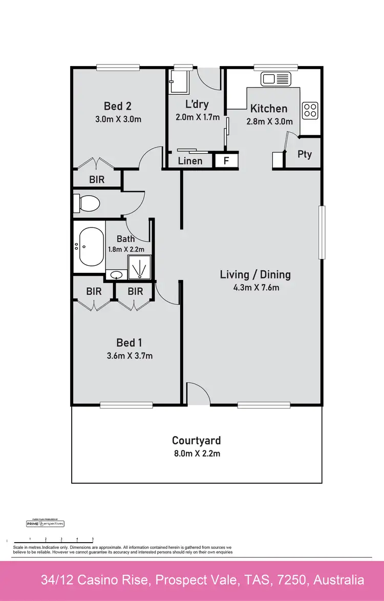 Floorplan of Homely unit listing, 34/12 Casino Rise, Prospect Vale TAS 7250