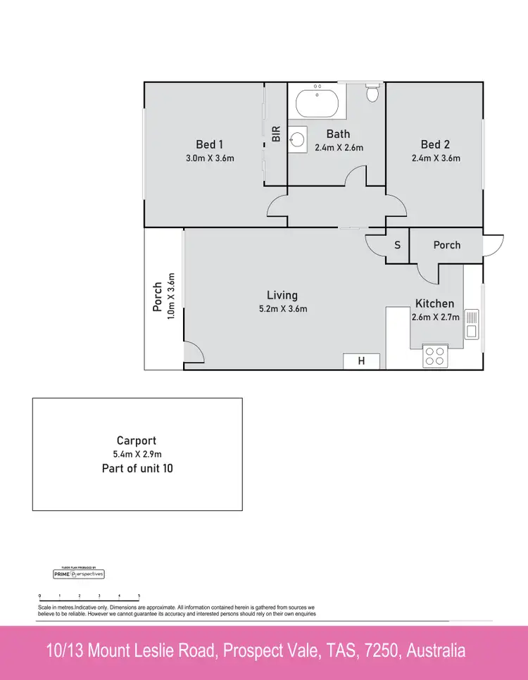 Floorplan of Homely unit listing, 10/13 Mount Leslie Road, Prospect Vale TAS 7250