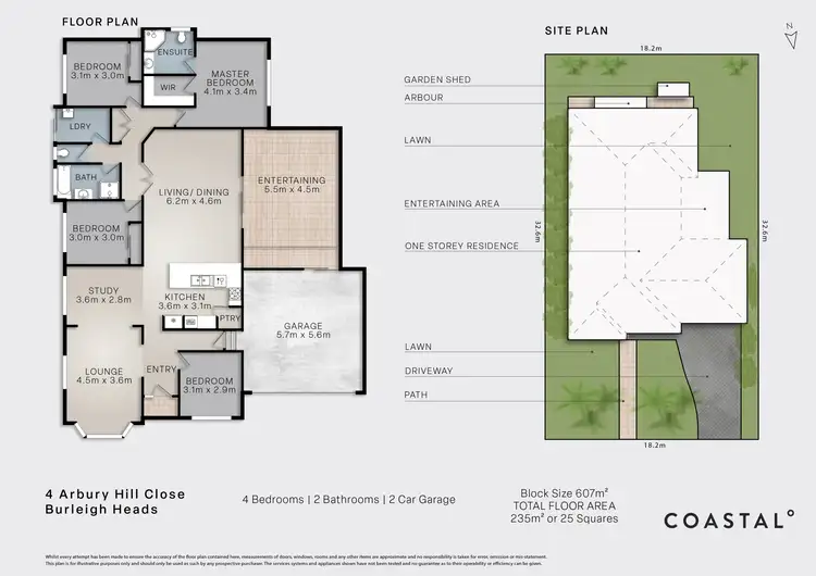 Floorplan of Homely house listing, 4 Arbury Hill Close, Burleigh Heads QLD 4220