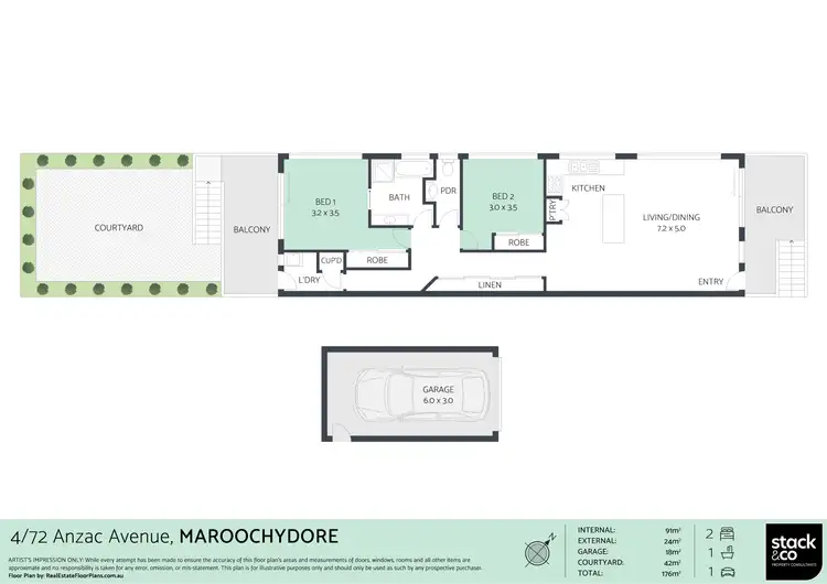 Floorplan of Homely apartment listing, 4/72 Anzac Avenue, Maroochydore QLD 4558
