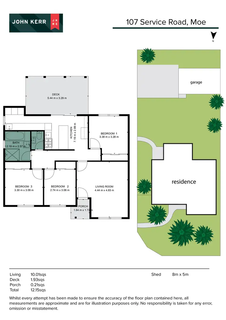 Floorplan of Homely house listing, 107 Service Road, Moe VIC 3825