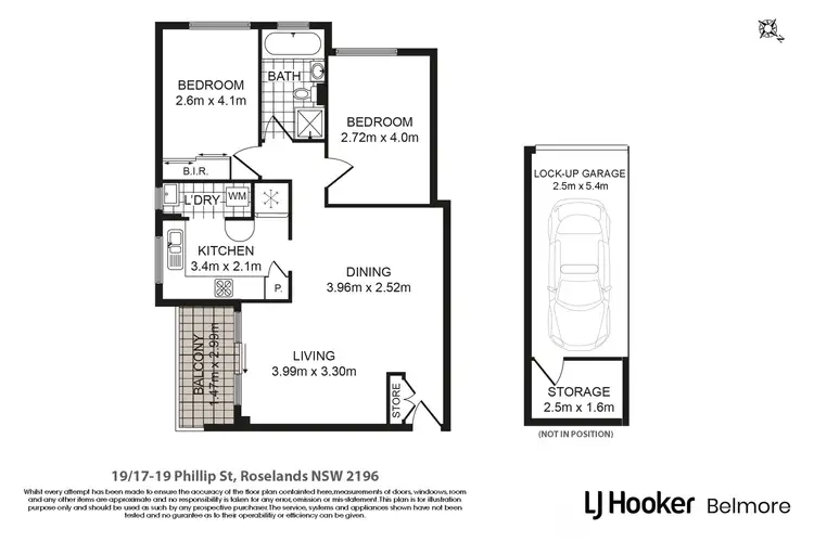 Floorplan of Homely apartment listing, 19/17-19 Phillip Street, Roselands NSW 2196