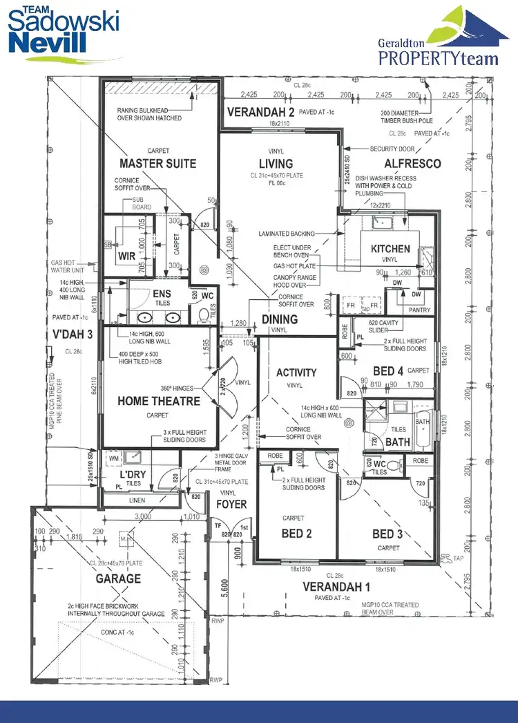 Floorplan of Homely house listing, 105 Wittenoom Circle, White Peak WA 6532