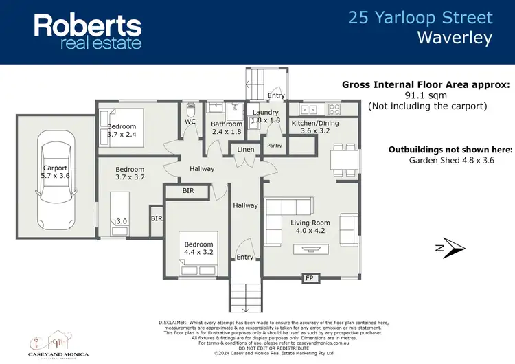 Floorplan of Homely house listing, 25 Yarloop Street, Waverley TAS 7250