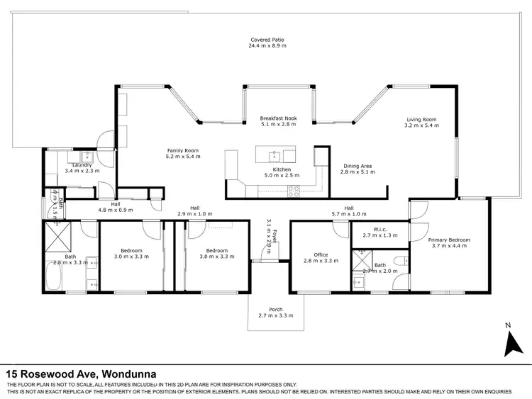 Floorplan of Homely house listing, 15 Rosewood Avenue, Wondunna QLD 4655