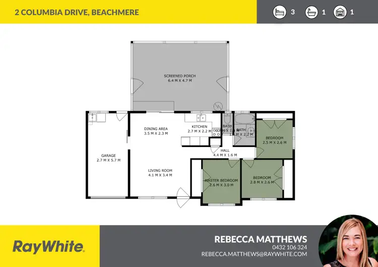 Floorplan of Homely house listing, 2 Columbia Drive, Beachmere QLD 4510