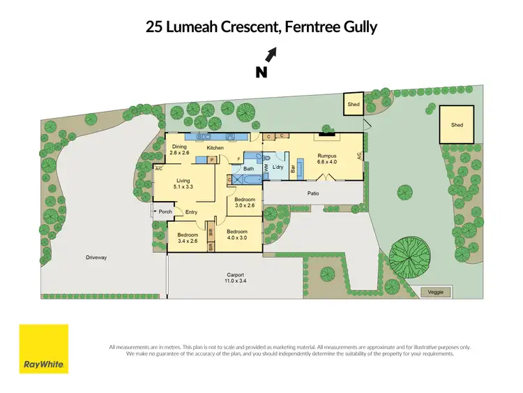 Floorplan of Homely house listing, 25 Lumeah Crescent, Ferntree Gully VIC 3156