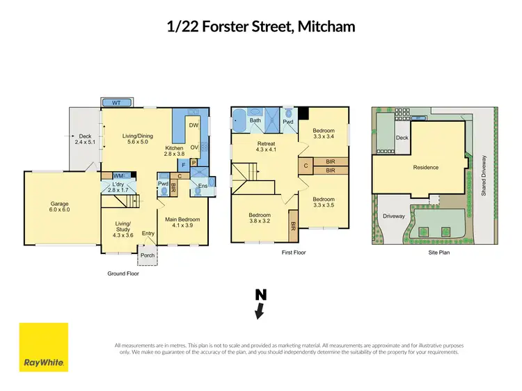 Floorplan of Homely townhouse listing, 1/22 Forster Street, Mitcham VIC 3132