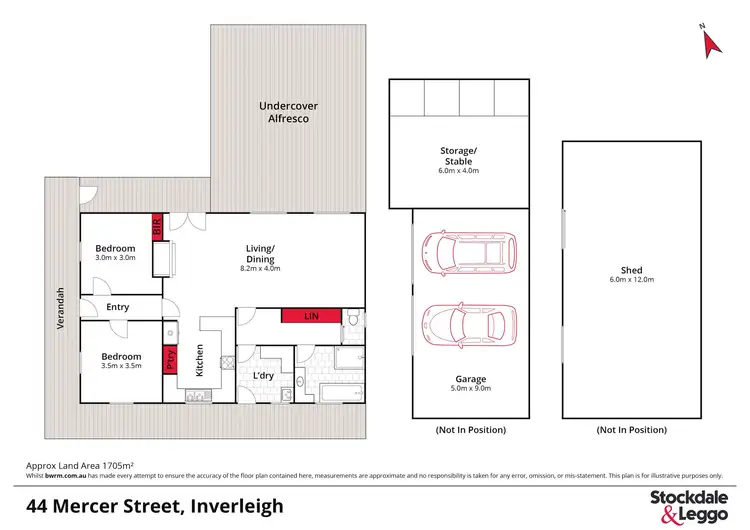 Floorplan of Homely house listing, 44 Mercer Street, Inverleigh VIC 3321