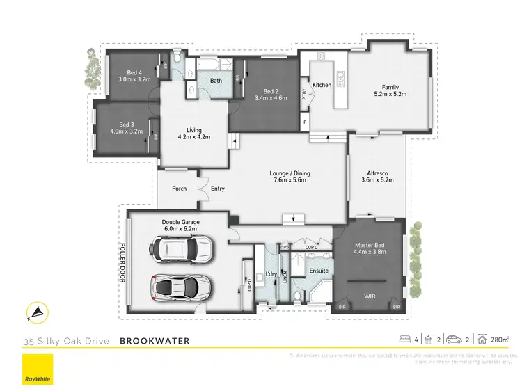 Floorplan of Homely house listing, 35 Silky Oak Drive, Brookwater QLD 4300