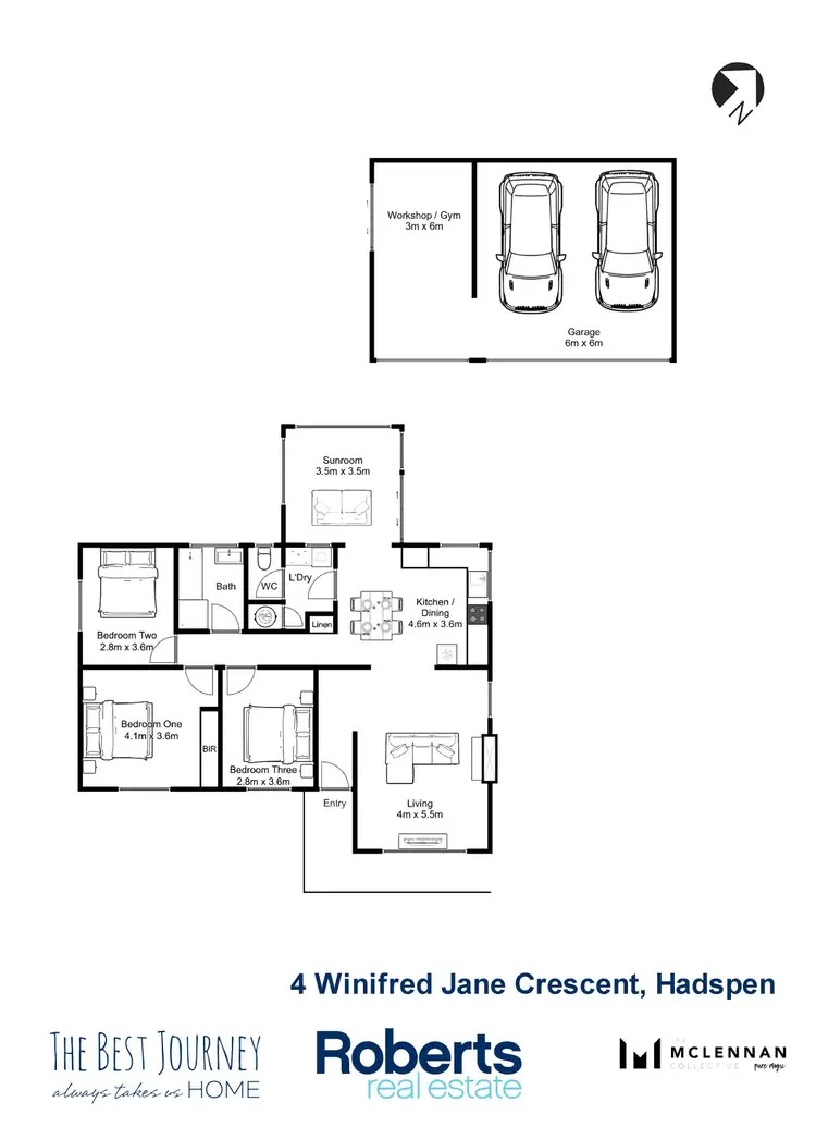 Floorplan of Homely house listing, 4 Winifred Jane Crescent, Hadspen TAS 7290