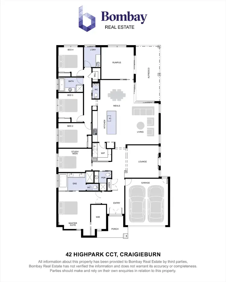 Floorplan of Homely house listing, 42 Highpark Circuit, Craigieburn VIC 3064