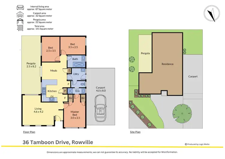 Floorplan of Homely house listing, 36 Tamboon Drive, Rowville VIC 3178