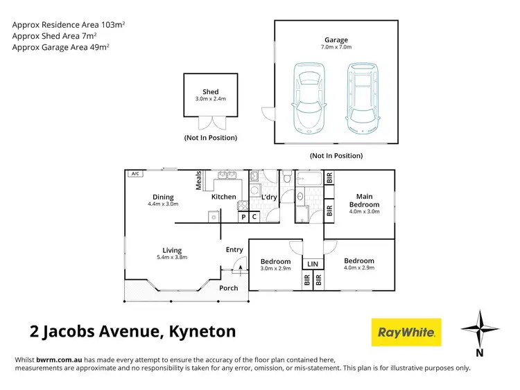Floorplan of Homely house listing, 2 Jacobs Avenue, Kyneton VIC 3444