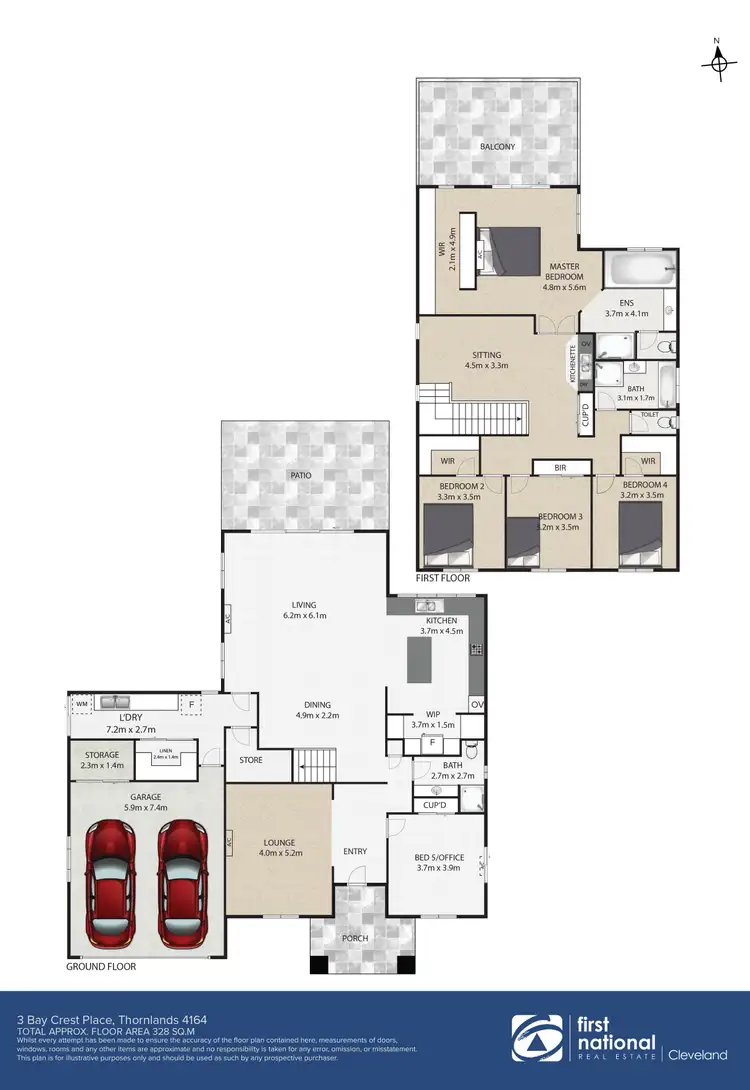Floorplan of Homely house listing, 3 Bay Crest Place, Thornlands QLD 4164