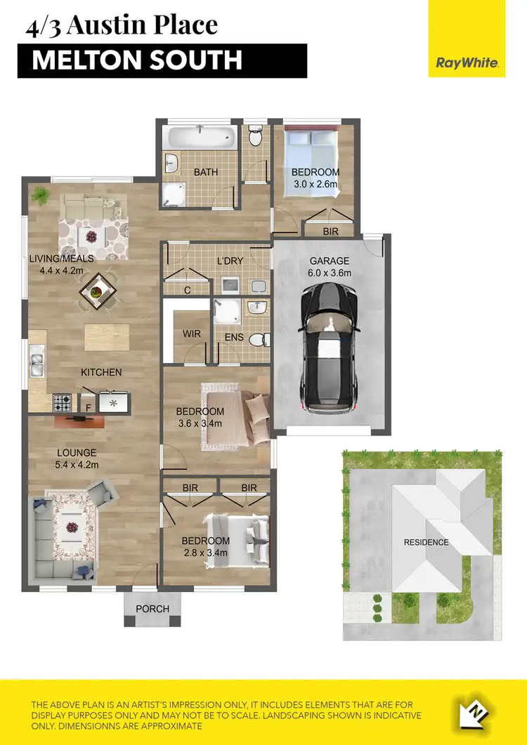 Floorplan of Homely unit listing, 4/3 Austin Place, Melton South VIC 3338