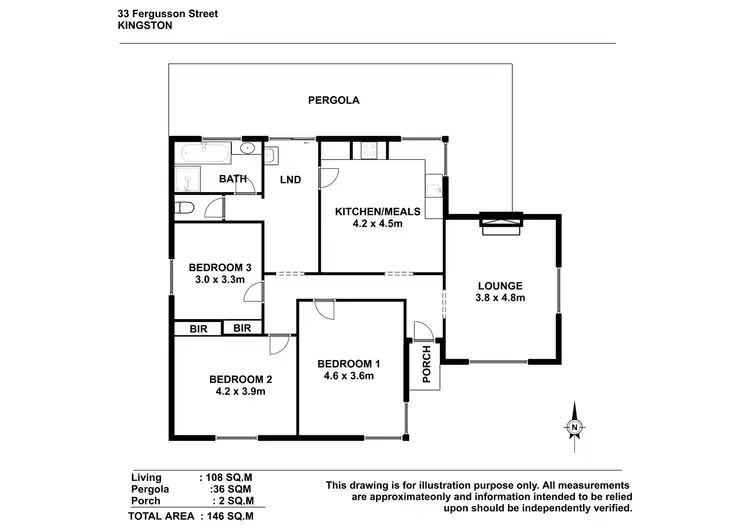 Floorplan of Homely house listing, 33 Fergusson Street, Kingston Se SA 5275