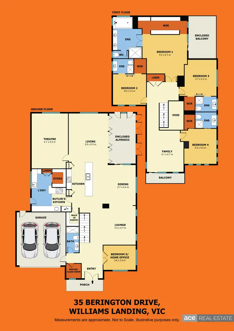 Floorplan of Homely house listing, 35 BERINGTON DRIVE, Williams Landing VIC 3027