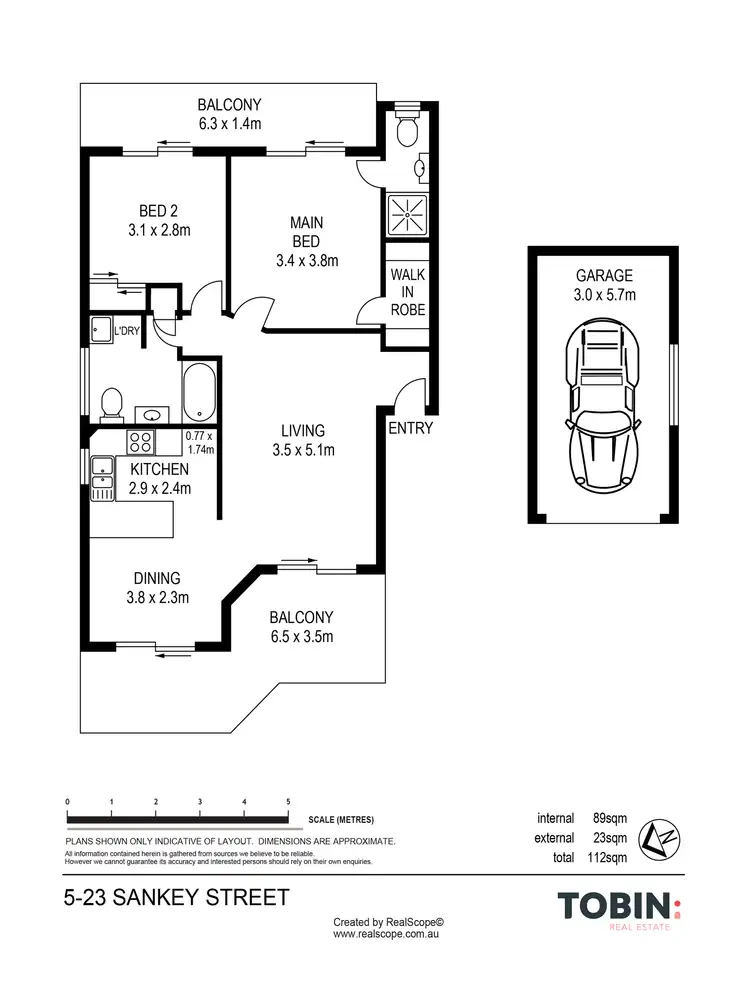 Floorplan of Homely unit listing, 5/23 Sankey Street, Carina QLD 4152