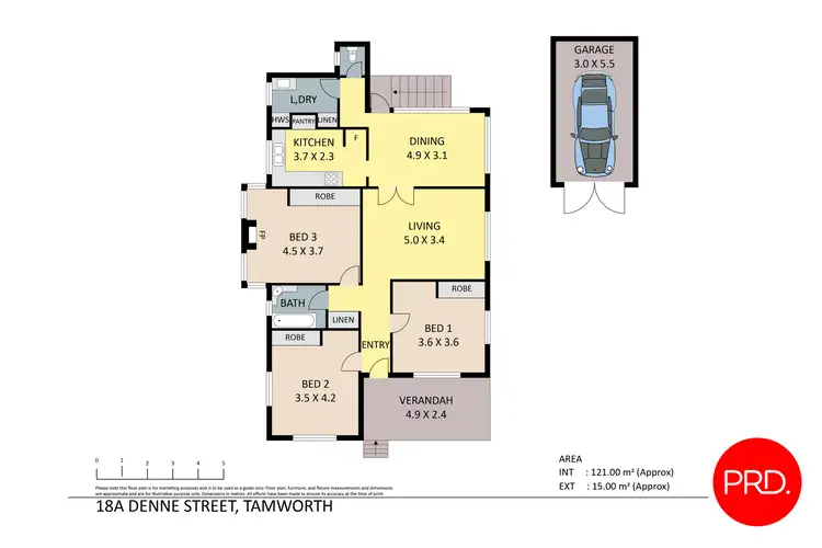 Floorplan of Homely house listing, 18A Denne Street, Tamworth NSW 2340