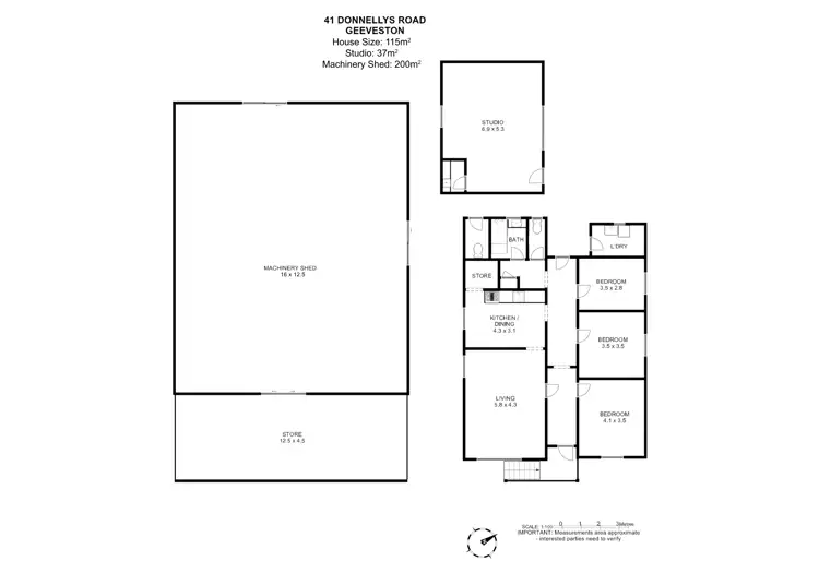Floorplan of Homely house listing, 36-41 Donnellys Road, Geeveston TAS 7116