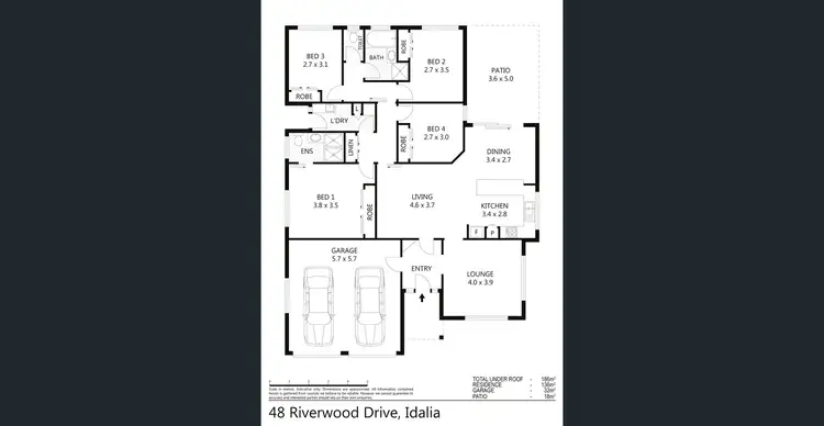 Floorplan of Homely house listing, 48 Riverwood Drive, Idalia QLD 4811