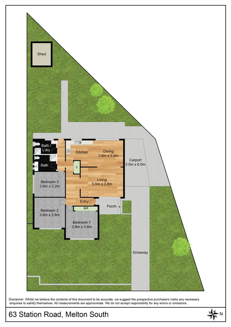 Floorplan of Homely house listing, 63 Station Road, Melton South VIC 3338