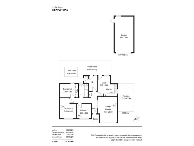 Floorplan of Homely house listing, 2 Lilka Street, Gepps Cross SA 5094