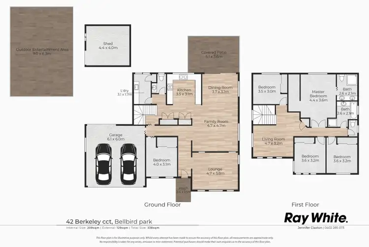 Floorplan of Homely house listing, 42 Berkeley Circuit, Bellbird Park QLD 4300
