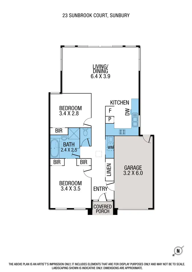 Floorplan of Homely unit listing, 23 Sunbrook Court, Sunbury VIC 3429