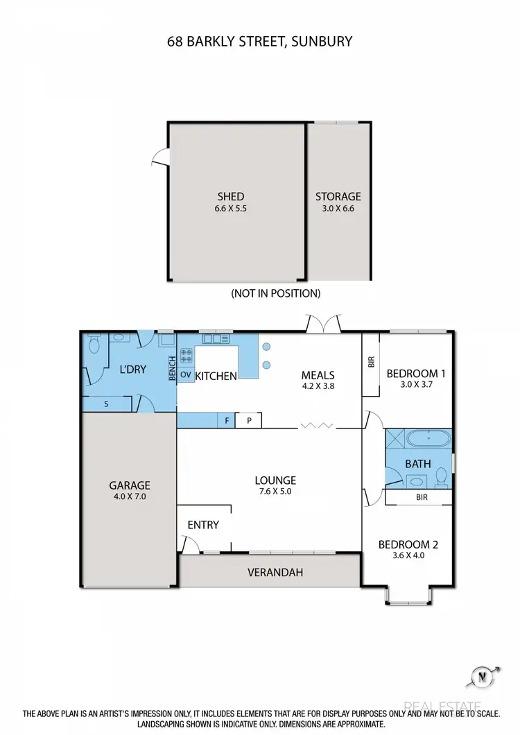 Floorplan of Homely house listing, 68 Barkly Street, Sunbury VIC 3429