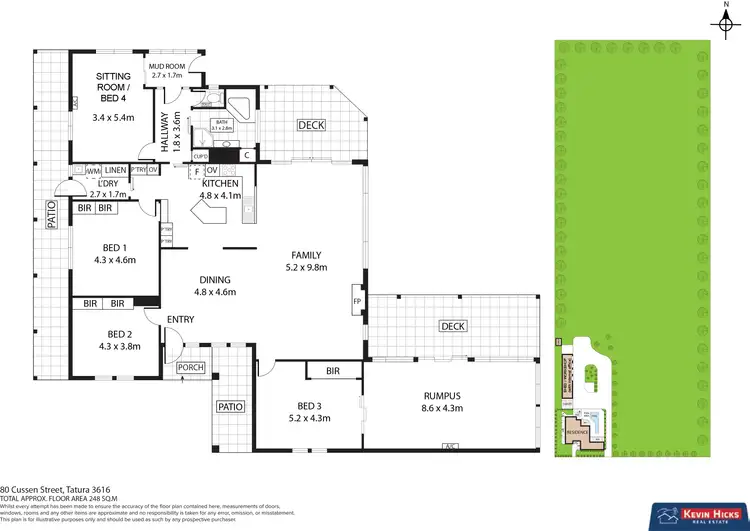 Floorplan of Homely rural property listing, 60 Cussen Street, Tatura VIC 3616