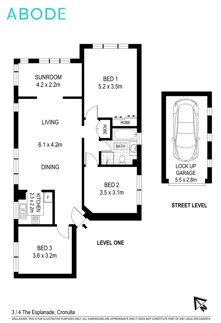 Floorplan of Homely apartment listing, 3/4 The Esplanade, Cronulla NSW 2230