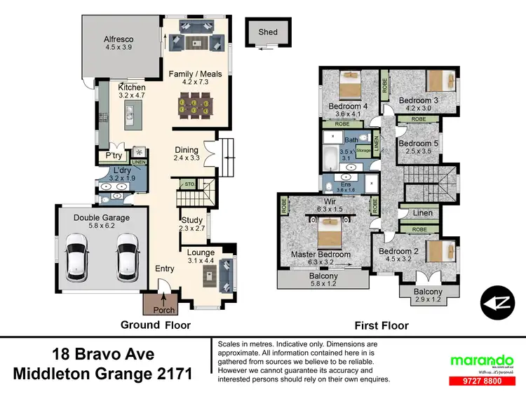 Floorplan of Homely house listing, 18 Bravo Avenue, Middleton Grange NSW 2171