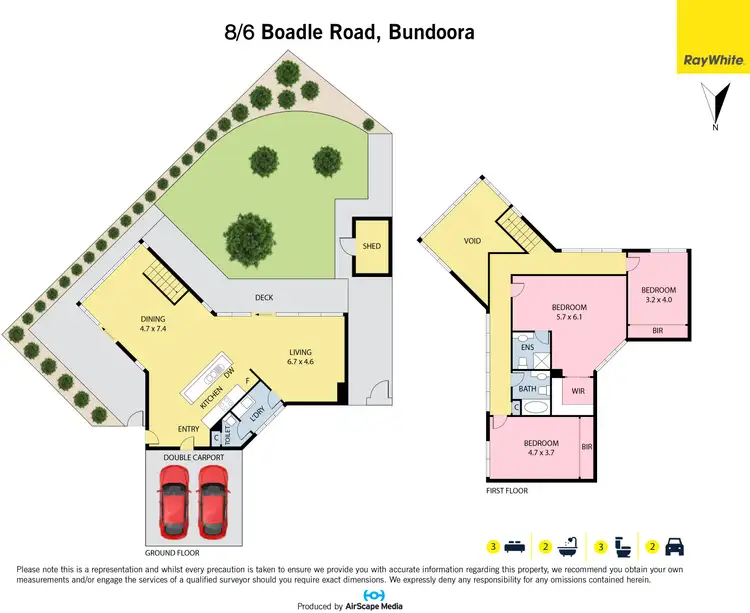 Floorplan of Homely townhouse listing, 8/6 Boadle Road, Bundoora VIC 3083