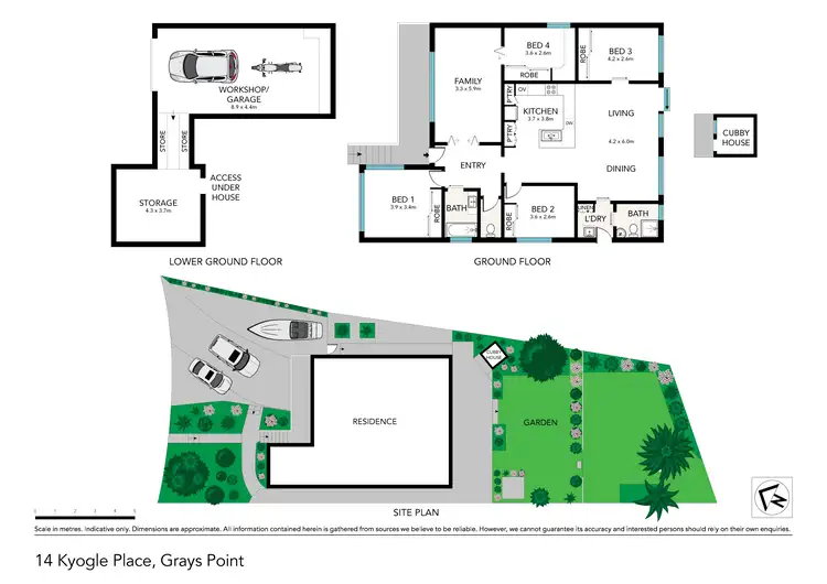Floorplan of Homely house listing, 14 Kyogle Place, Grays Point NSW 2232