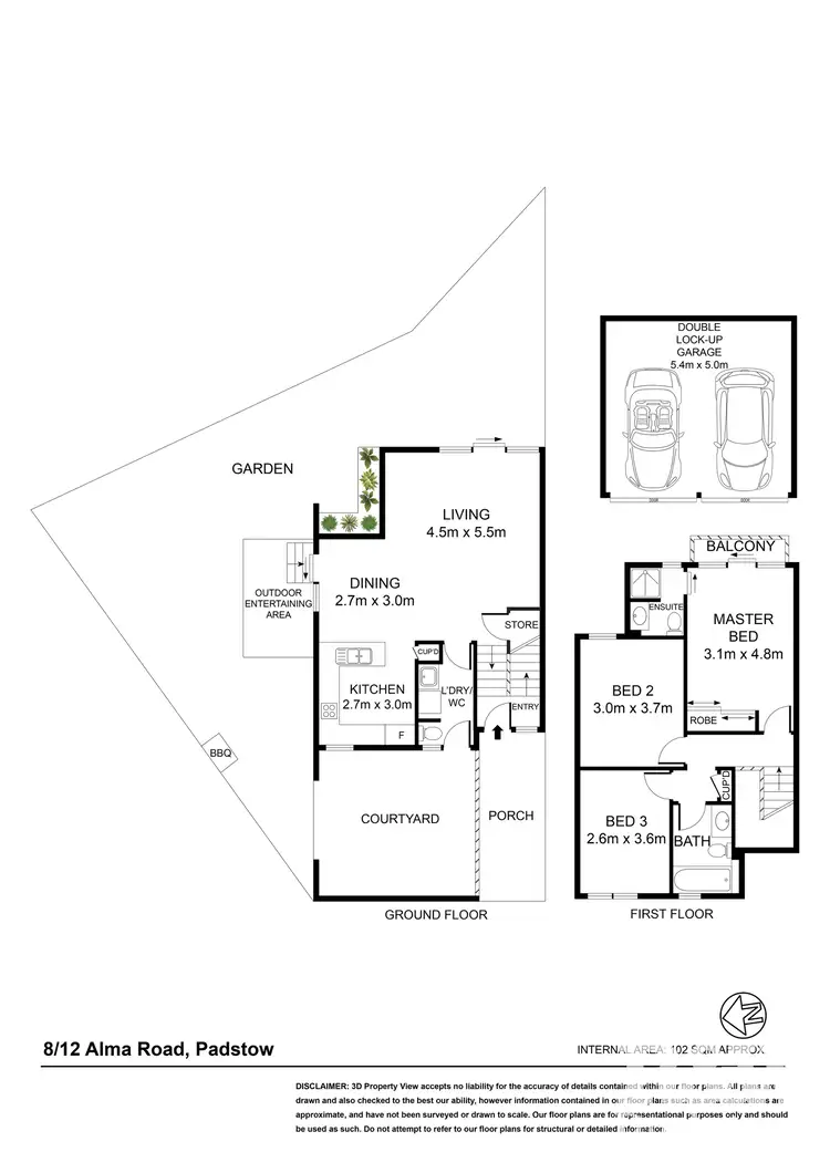Floorplan of Homely townhouse listing, 8/12 Alma Road, Padstow NSW 2211
