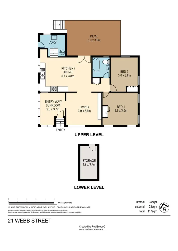 Floorplan of Homely house listing, 21 Webb Street, Stafford QLD 4053