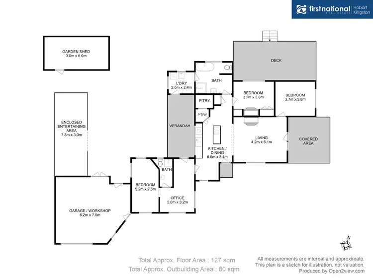 Floorplan of Homely house listing, 69 Sawyers Creek Road, Mountain River TAS 7109