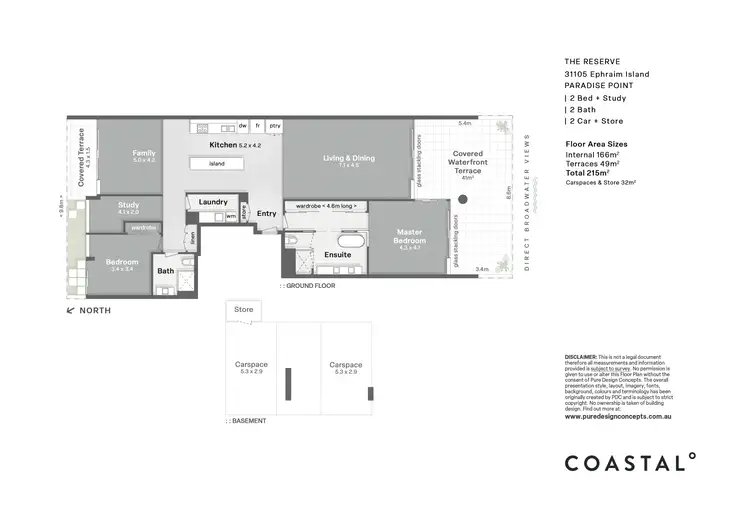 Floorplan of Homely apartment listing, 31105 Ephraim Island, Paradise Point QLD 4216