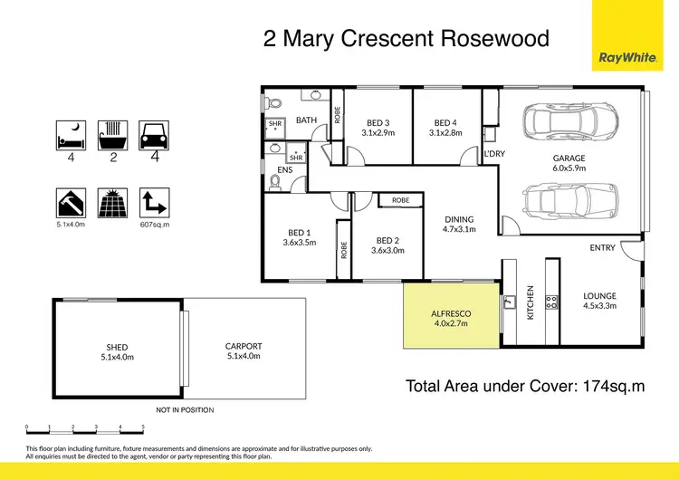 Floorplan of Homely house listing, 2 Mary Crescent, Rosewood QLD 4340