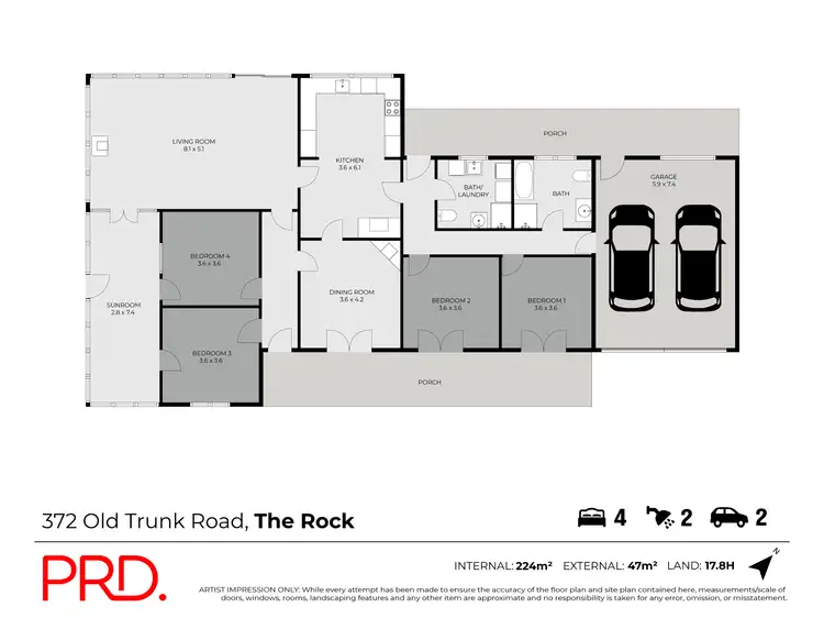 Floorplan of Homely house listing, 372 Old Trunk Road, The Rock NSW 2655