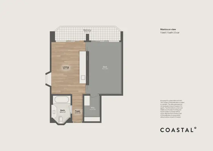 Floorplan of Homely apartment listing, 1100/22 View Avenue, Surfers Paradise QLD 4217